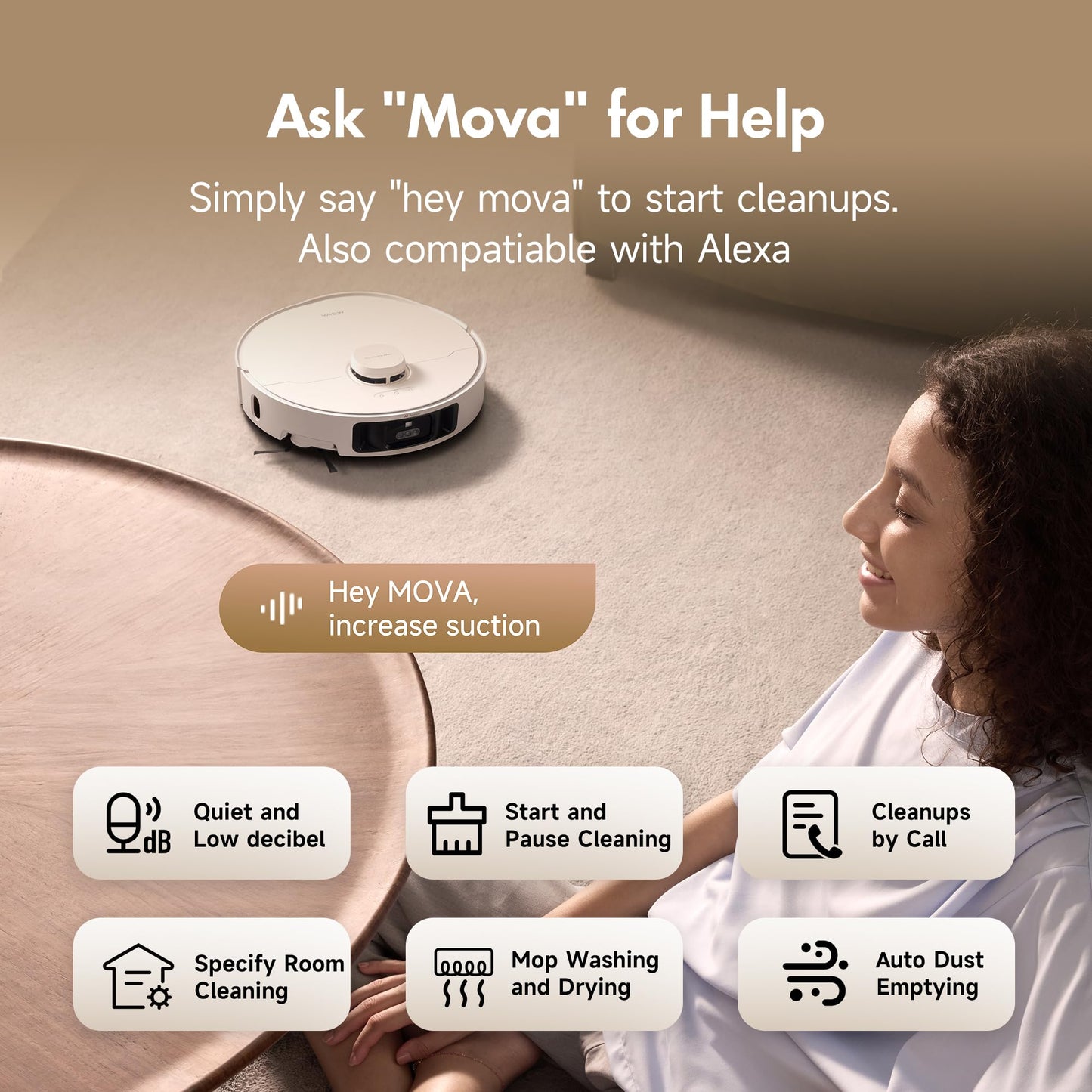 MOVA P10 Pro Ultra Robot Vacuum & Mop with 13,000Pa Suction