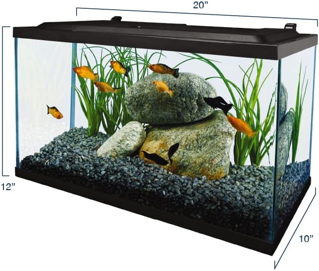 Complete LED Aquarium 55 Gallons, Includes LED Lighting, Filtration, Heater and Accessories