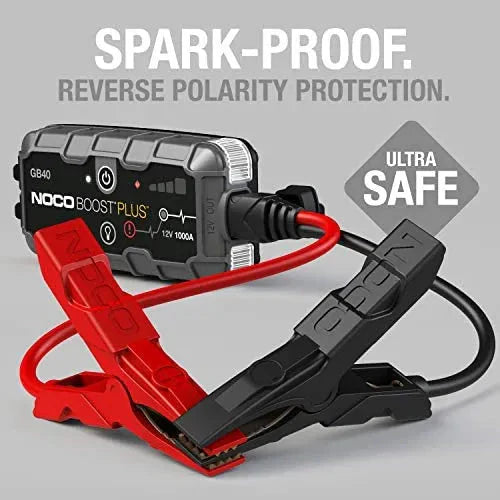 NOCO Boost Plus GB40 1000 Amp 12-Volt UltraSafe Lithium Jump Starter Box, Car Battery Booster Pack, Portable Power Bank Charger sgtnighsdesigns