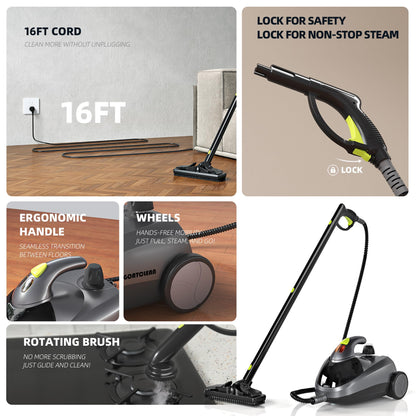 GOATCLEAN Heavy-Duty Steam Cleaner - 1500W Multipurpose Steamer
