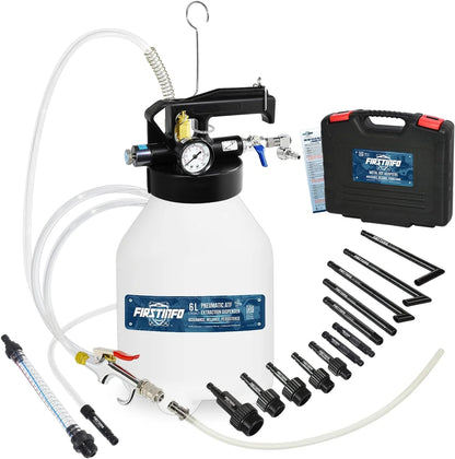 Patented 10L Automatic Transmission Fluid Pump ATF Refill System Dispenser Extractor with 21 Pcs ATF Filler Adapters&Refilling Funnel + Drainer and Refill Kit