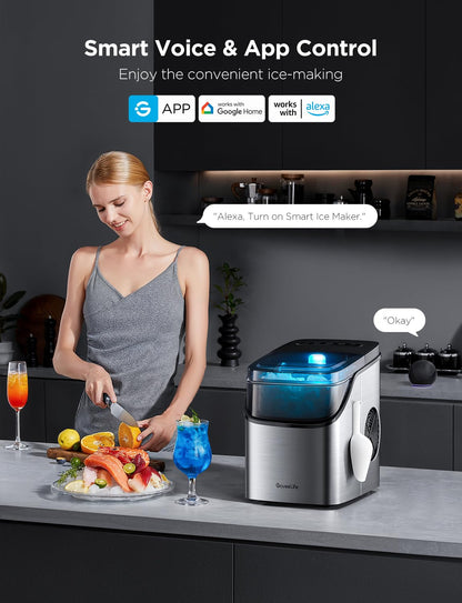GOVEELIFE Smart Ice Maker Countertop - Portable Ice Machine