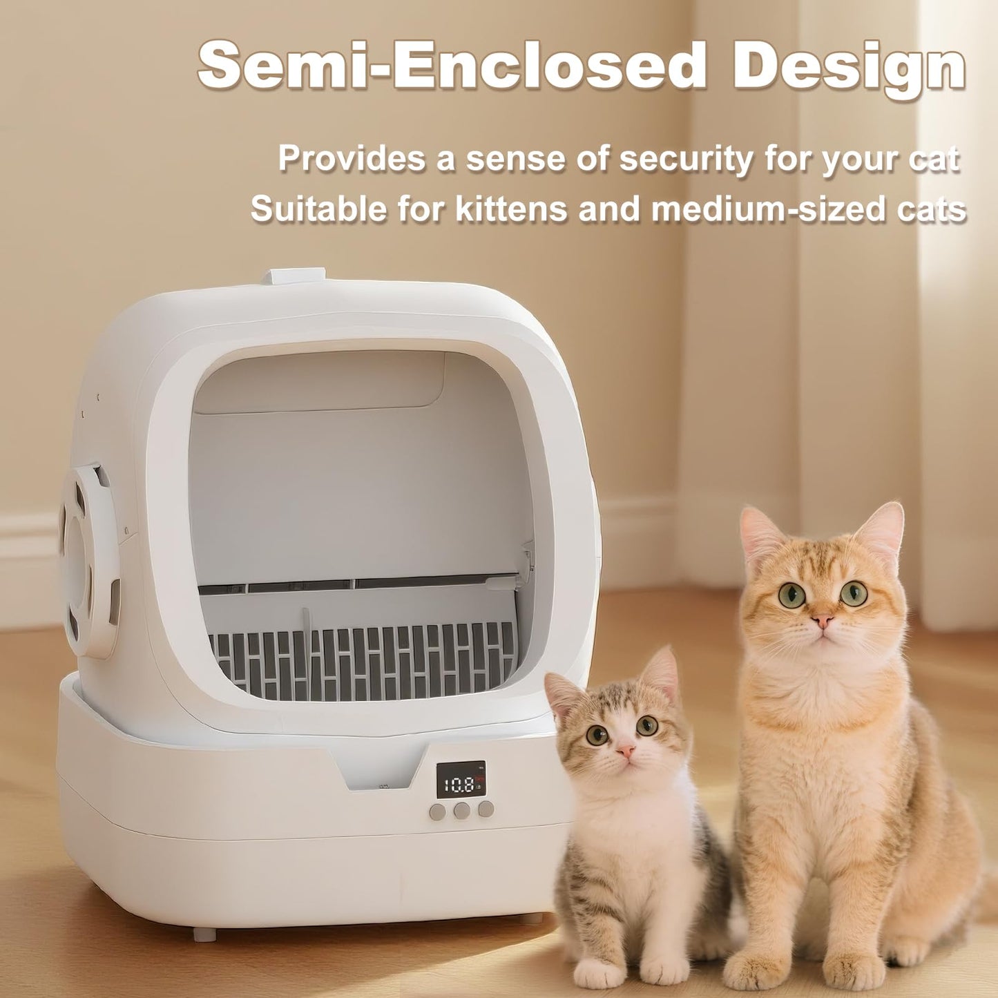 MINTAKAWA Automatic Cat Litter Box - Self-Cleaning, App Control