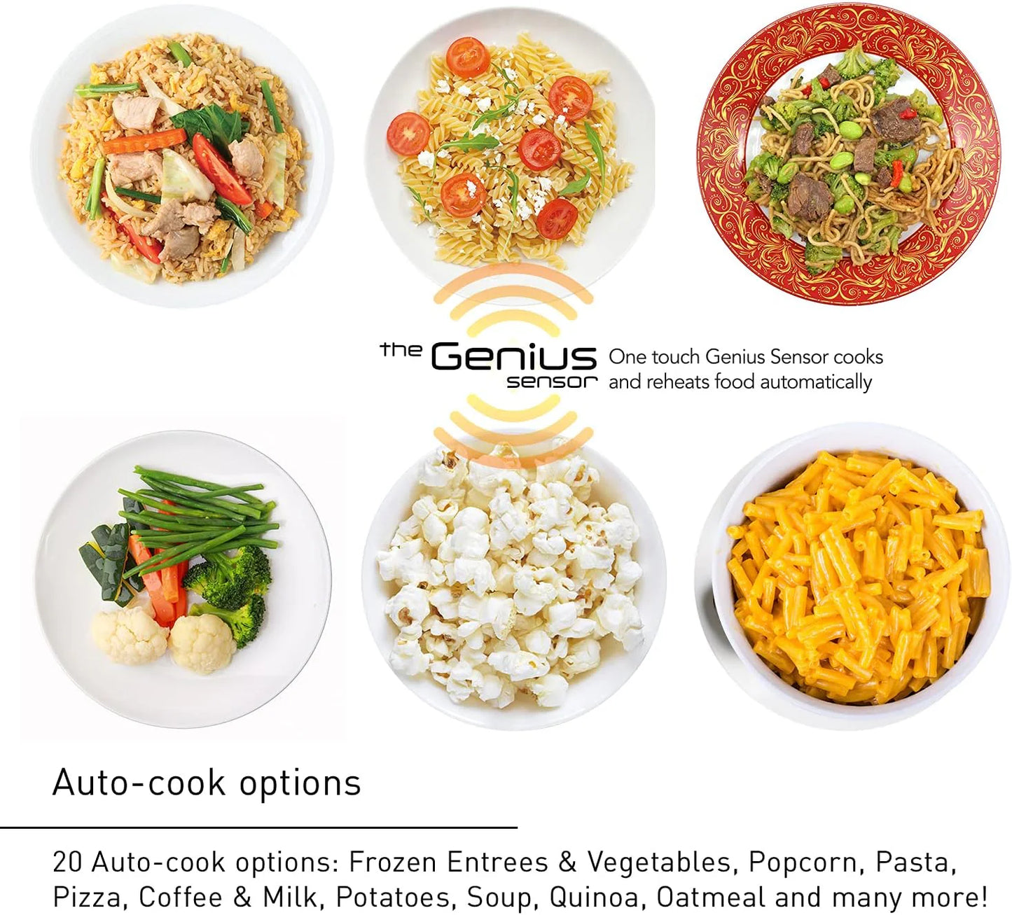 Panasonic Microwave Oven NN-SN966S Stainless Steel Countertop/Built-In with Inverter Technology and Genius Sensor, 2.2 Cubic Foot, 1250W