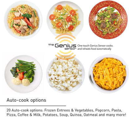 Panasonic Microwave Oven NN-SN966S Stainless Steel Countertop/Built-In with Inverter Technology and Genius Sensor, 2.2 Cubic Foot, 1250W