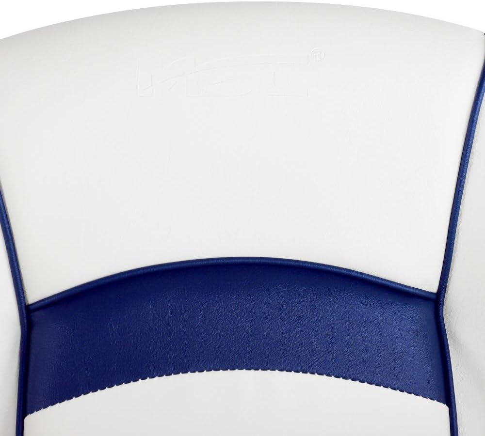 Bucket Pontoon Boat Seat (White/Blue)
