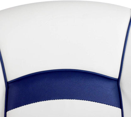 Bucket Pontoon Boat Seat (White/Blue)