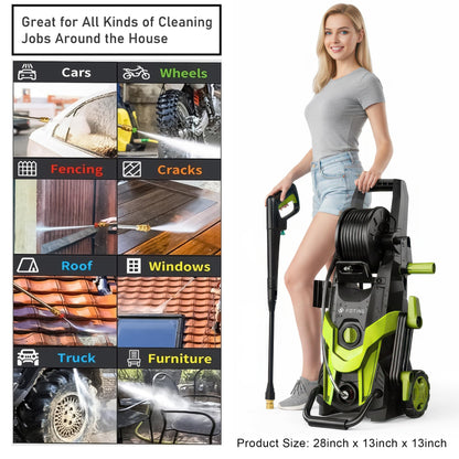 FOTING Upgraded 4500PSI Pressure Power Washer with Accessories