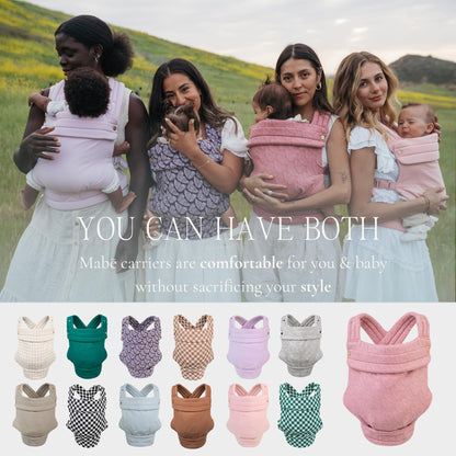 MABĒ Monarch Ergonomic Baby Carrier - Soft Structured Houndstooth