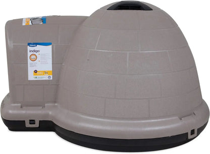 Petmate Indigo Dog House (Igloo Dog House, Made in USA with 90% Recycled Materials, All Weather Protection Pet Shelter) for XL Dogs 90 to 125 pounds, Made in USA