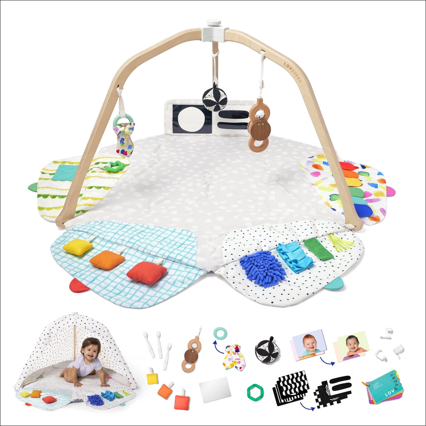 LOVEVERY The Play Gym - Award-Winning Developmental Activity Mat