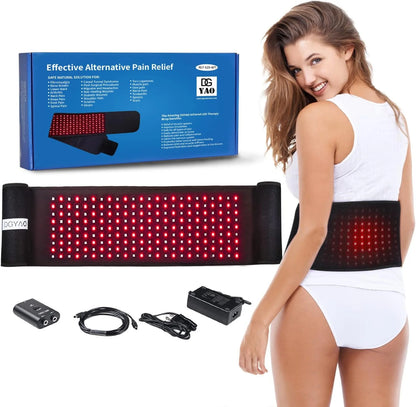 Red Light Therapy for Neck and Shoulder Pain Relief 850nm Near Infrared Therapy Set Wearable Wrap Devices for Upper Back Neck Shoulders Body Muscle Relax Home Use Treatment Pad FDA Cleared