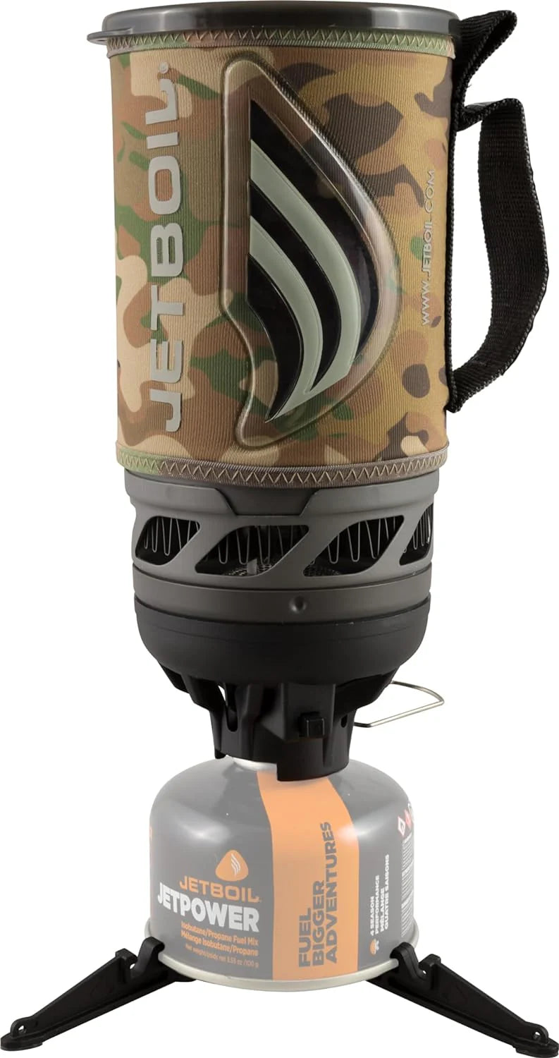 Flash Camping and Backpacking Stove System, Portable Propane/Isobutane Burner with Cooking Cup for Outdoor Trips and Hiking