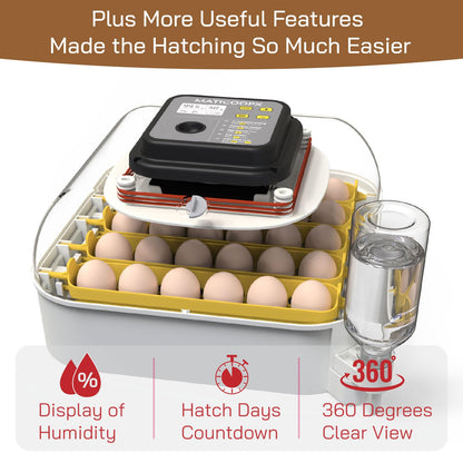 MATICOOPX MATICOOPX 30 Egg Incubator with Humidity Display