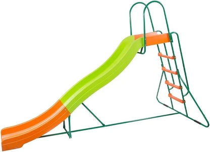 Outdoor Playground Slide, Big Backyard Freestanding Plastic Slide, 10 ft Outdoor Swing Set Slide for Kids Ages 4-8