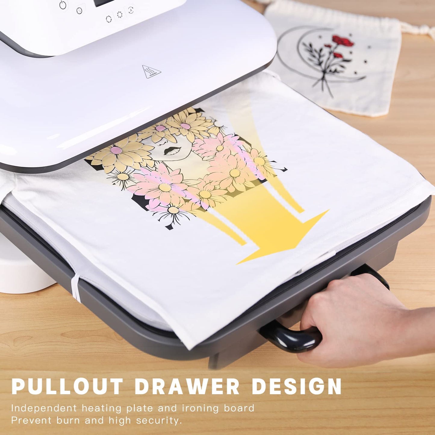 HTVRONT Auto Heat Press Machine - 15x15 T-Shirt Press