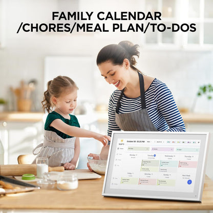 MEZED 10.1" Digital Calendar & Meal Planner with Touch Screen