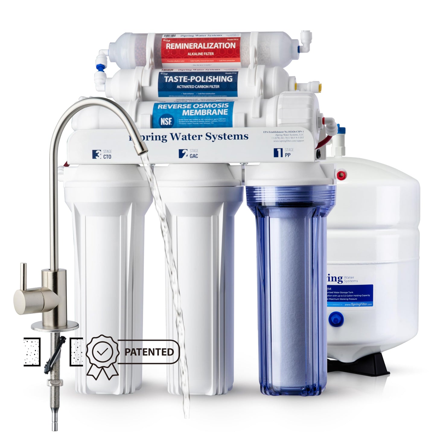 ISPRING RCC7AK Alkaline 6-Stage Reverse Osmosis System