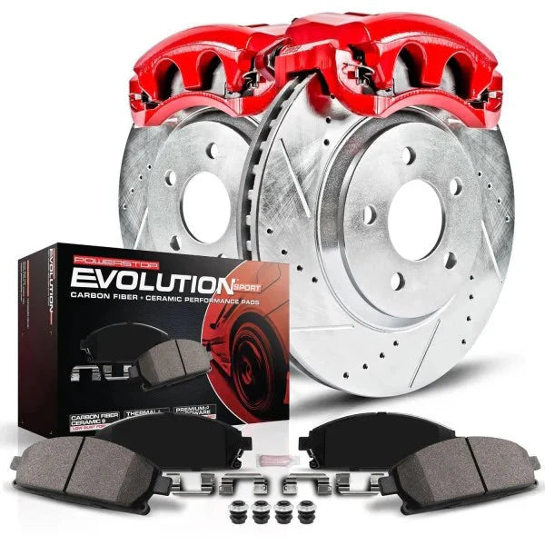 Power Stop (KC2554) Z23 Evolution Sport Brake Kit with Calipers, Front and Rear