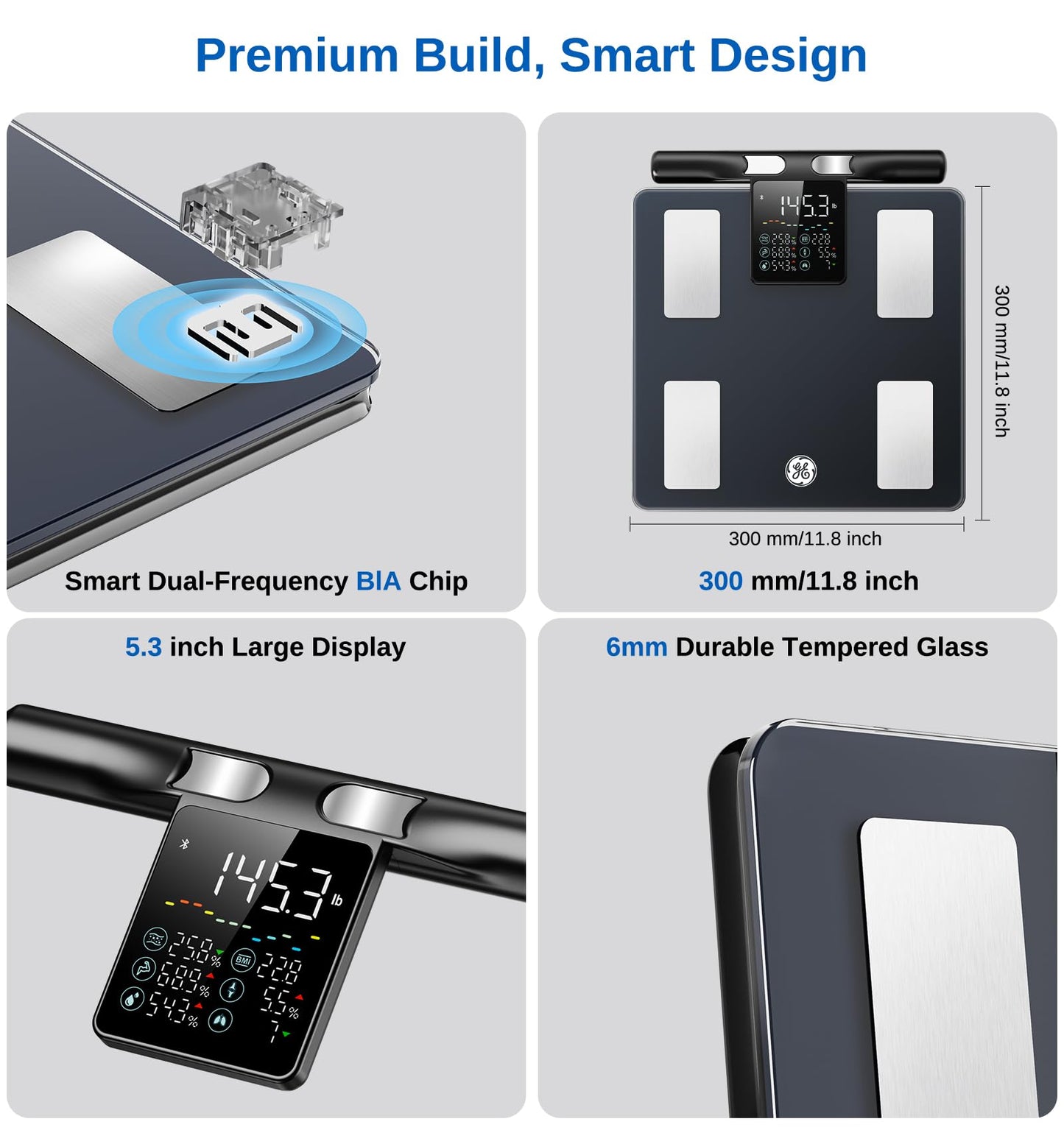 GE Smart Scale Body Weight with Full Body Analysis