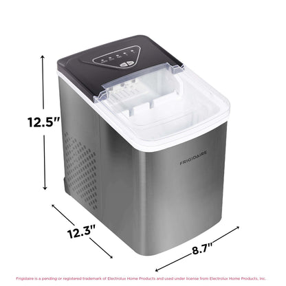 FRIGIDAIRE EFIC123-SS Countertop Ice Maker, 26 lbs Daily Output