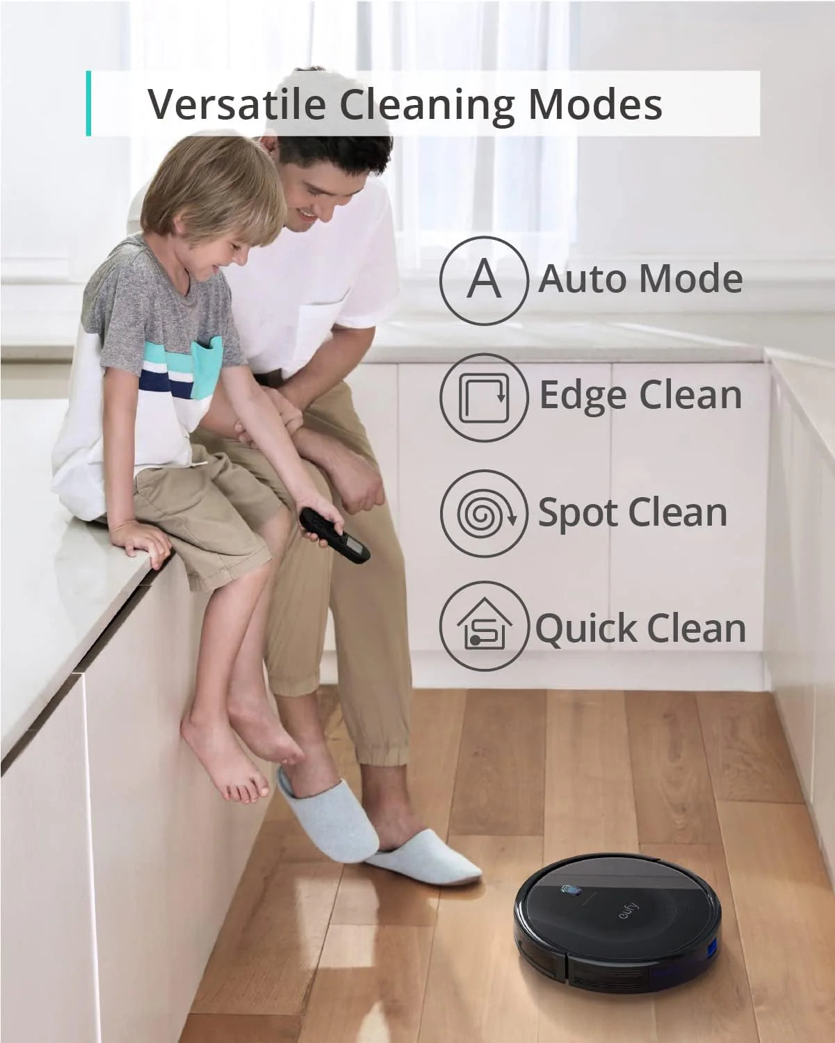 Robot Vacuum, Ultra Strong 5,000 Pa Suction, iPath Laser Navigation, for Deep Floor Cleaning, Ideal for Hair, Hard Floors