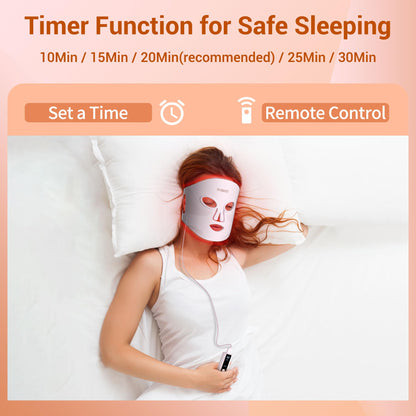 NVBOTY Red Light Therapy Mask – 4 Modes, 400 LEDs, Rechargeable