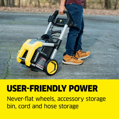KÄRCHER K1700 Pressure Washer with 3 Nozzles & Detergent Tank