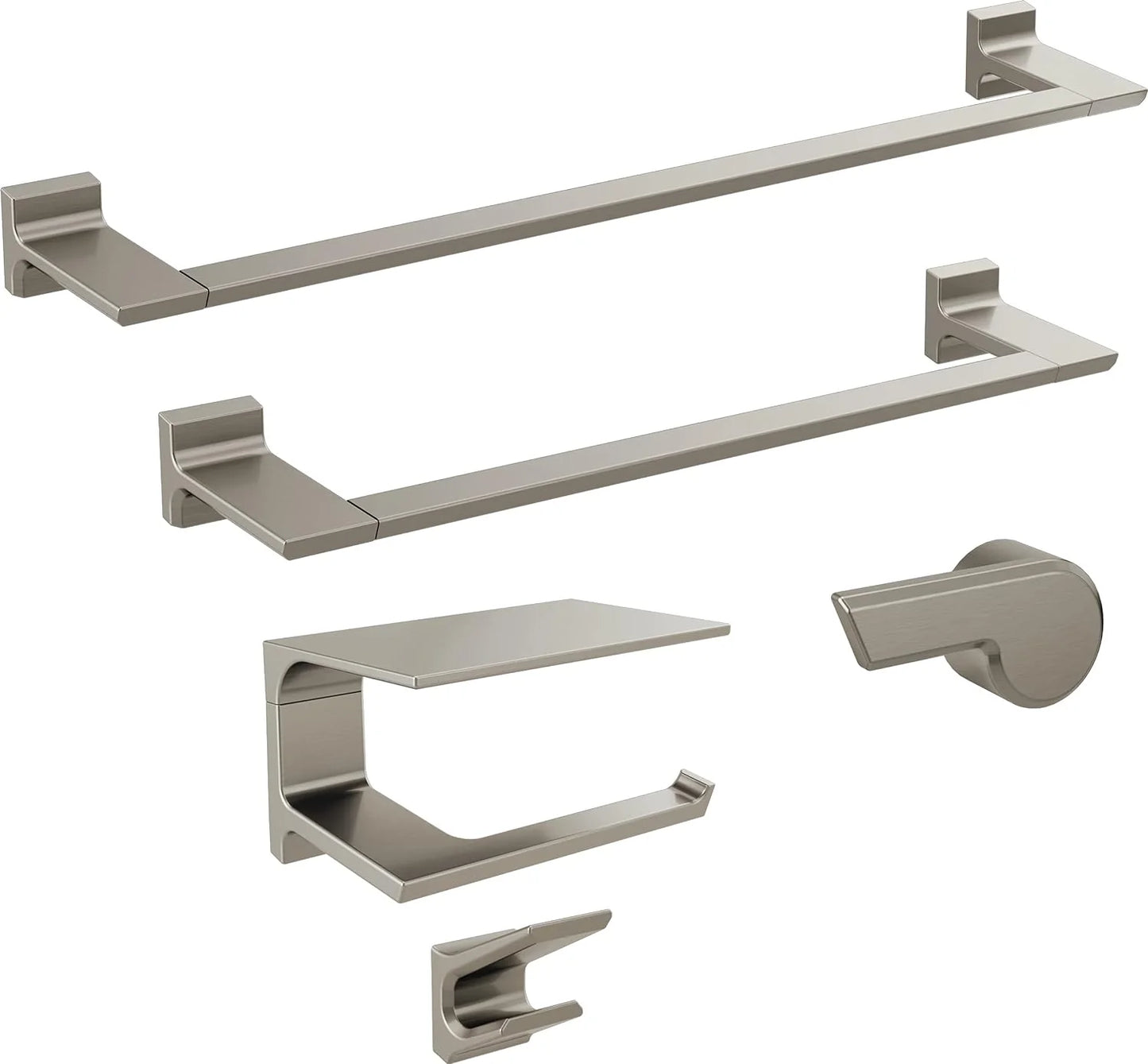 Pivotal Toilet Paper Holder With Shelf, Polished Nickel, Bathroom Accessories, 79956-PN