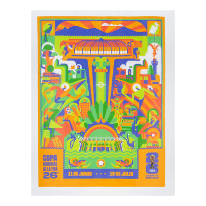 FIFA World Cup 2026™ Mexico City Poster White T-Shirt - Unisex