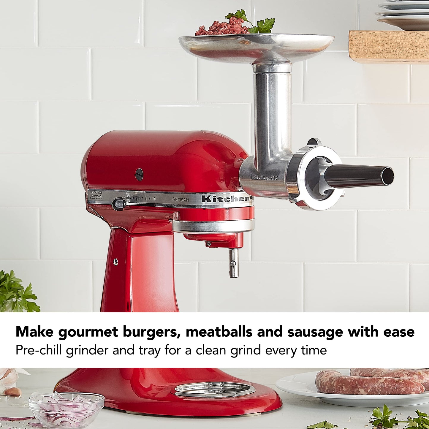 KITCHENAID Stand Mixer Attachment - Metal Food Grinder KSMMGA