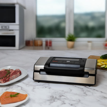 NESCO Deluxe Food VS-12 Vacuum Sealer - Compact Silver Kit