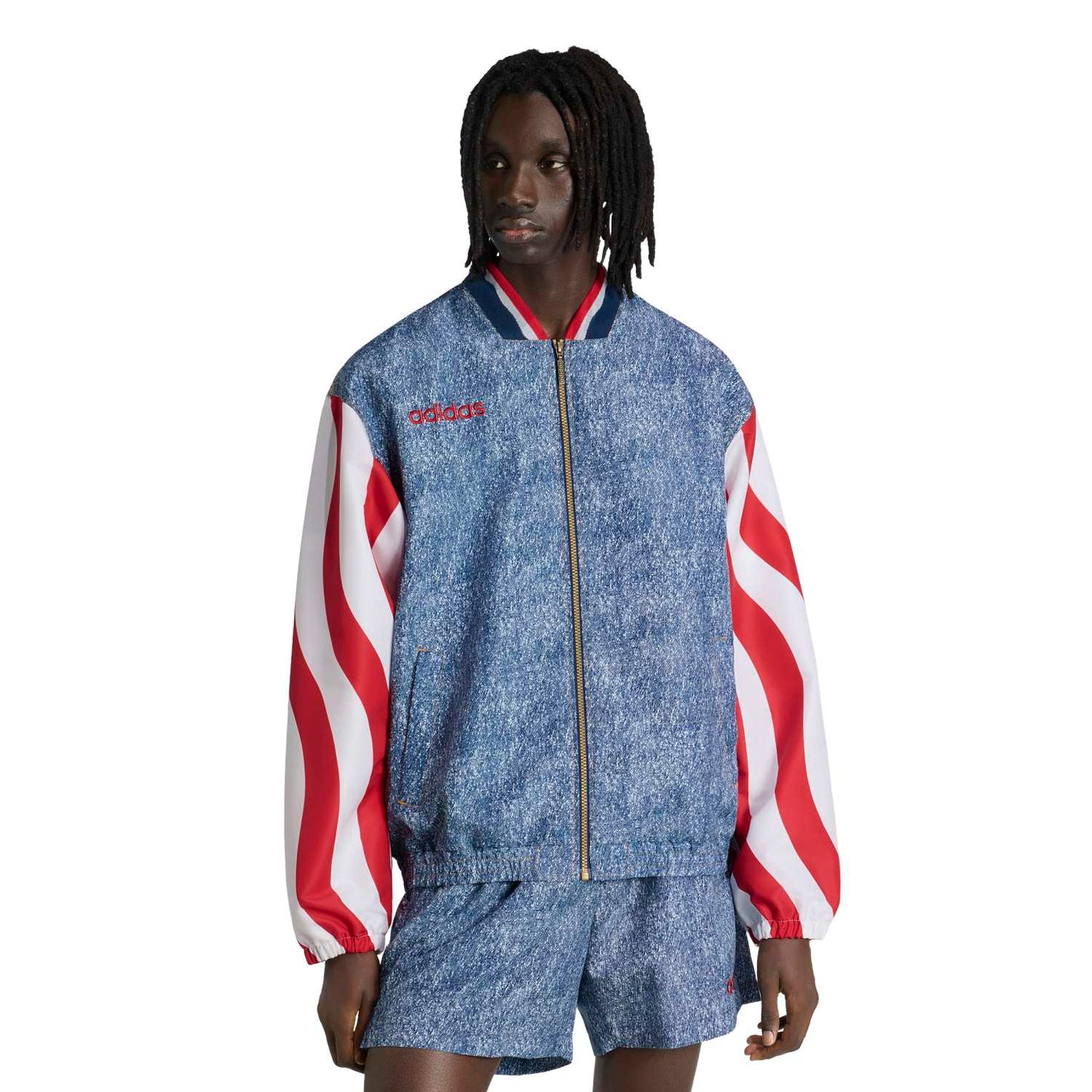 USA Denim Graphic Track Top
