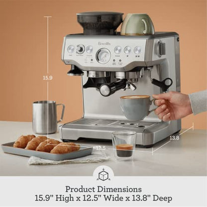 Breville Barista Express Espresso Machine, One Size, Brushed Stainless Steel: Semi Automatic Pump Espresso Machines: Home & Kitchen
