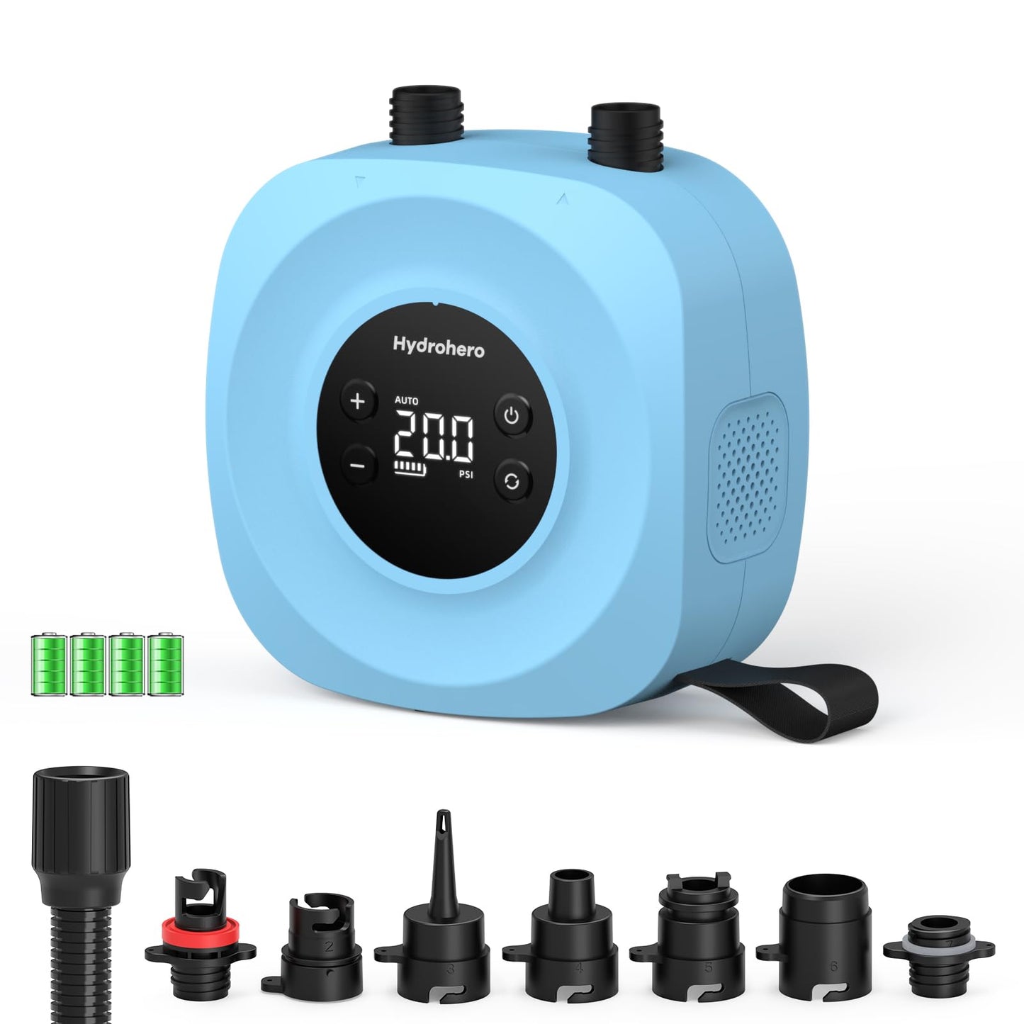 HYDROHERO Electric Paddle Board Pump - 20PSI Dual Stage Inflator