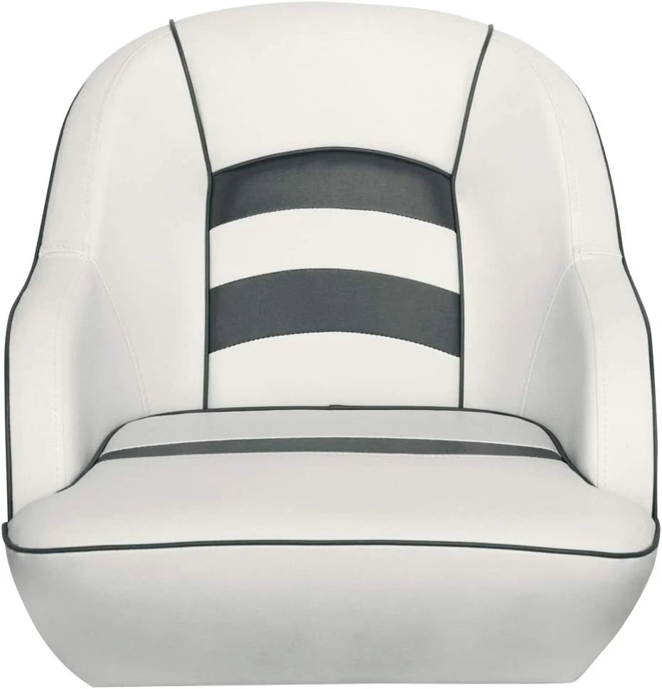 Bucket Pontoon Boat Seat (White/Blue)