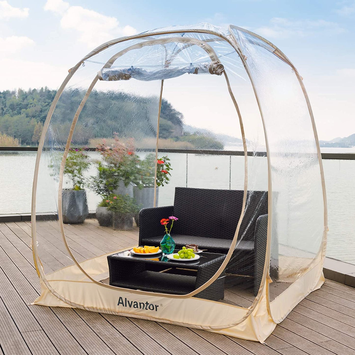 Bubble Tent Pop Up Gazebo, 8-10 Person Igloo Dome Garden Patio Canopy Shelter