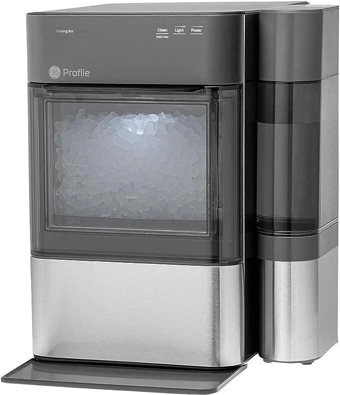 Countertop Nugget Ice Maker with Side Tank | Ice Machine with WiFi Connectivity | Smart Home Kitchen Essentials | Stainless Steel