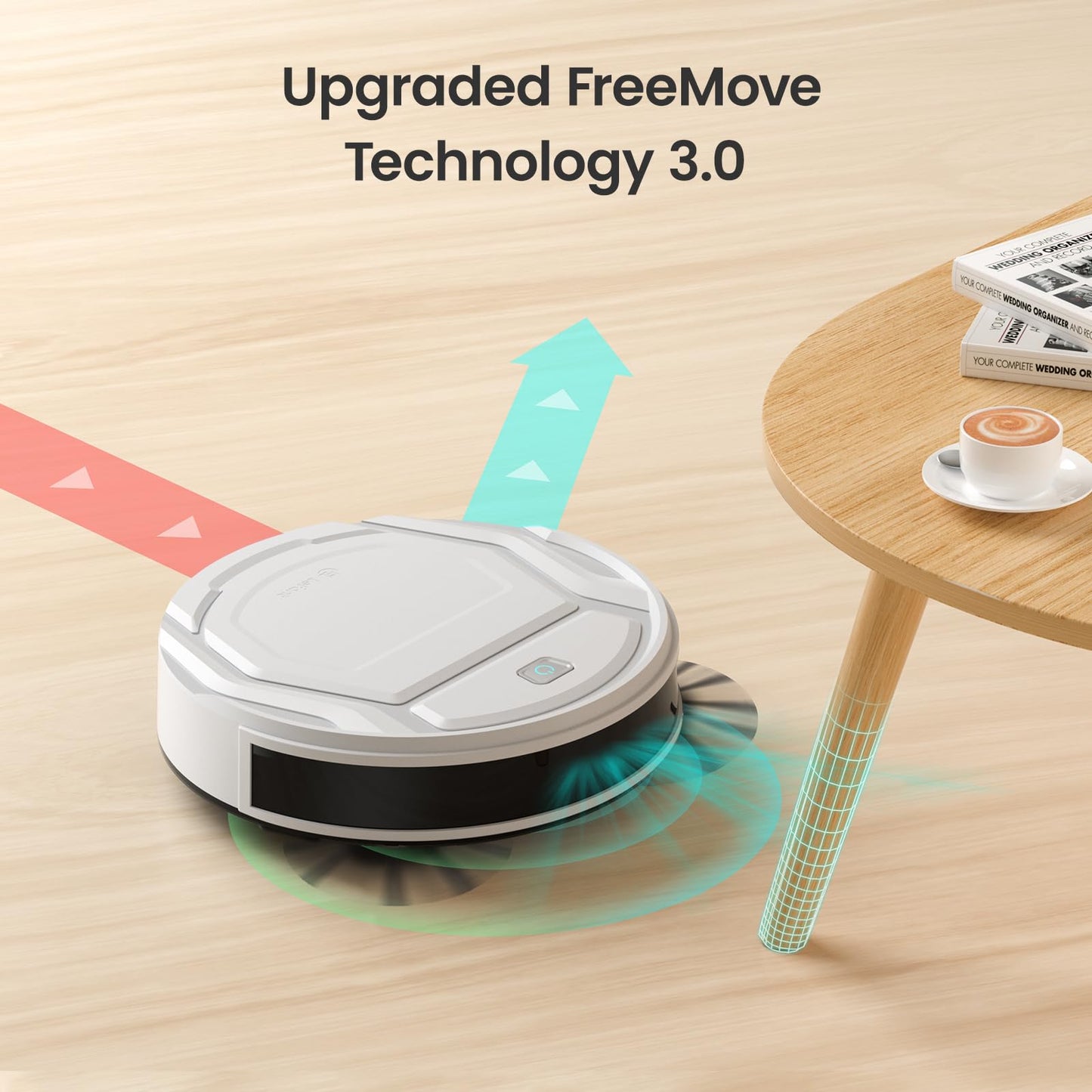 LEFANT Robot Vacuum Cleaner with Strong Suction & Wi-Fi Control