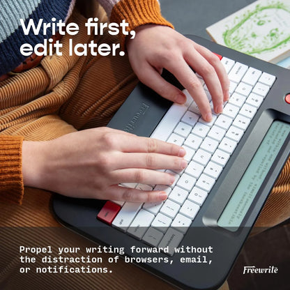 Freewrite Alpha Digital Typewriter, Backlit LCD, Wi-Fi Backup