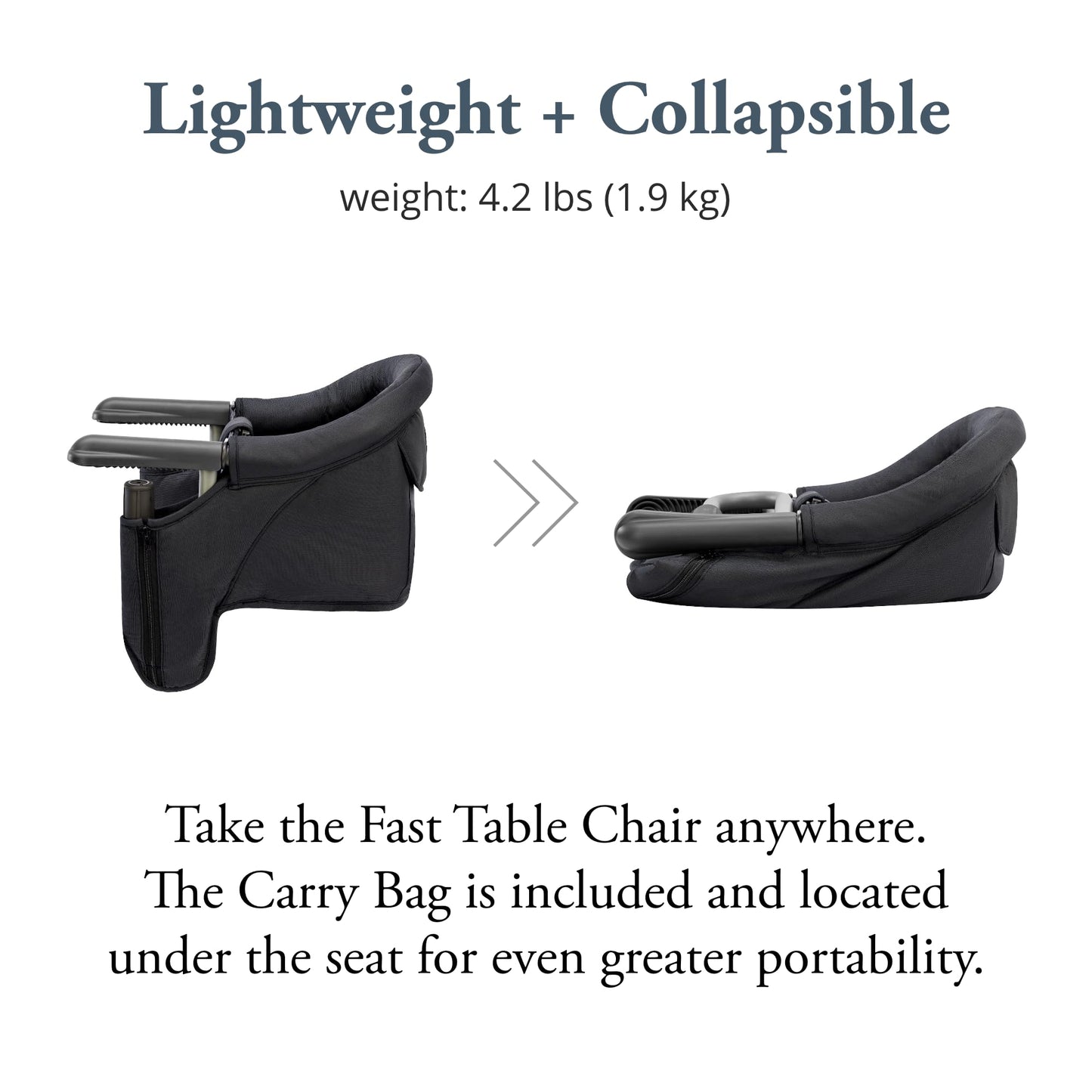 INGLESINA Fast Table Chair with Tray - Portable Baby High Chair