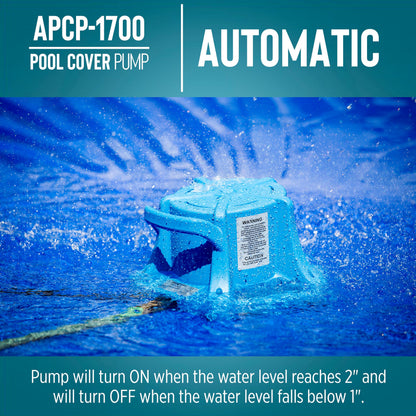 LITTLE GIANT APCP-1700 Automatic Submersible Pool Cover Pump
