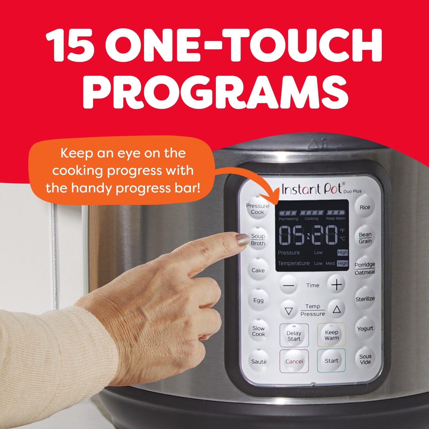 INSTANT POT Duo Plus 9-in-1 Multicooker with App & Recipes