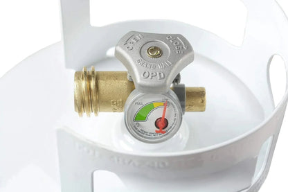Pound Steel Propane Tank Cylinder with OPD Valve and Built-in Gauge, 20 lb Vertical-Flame King