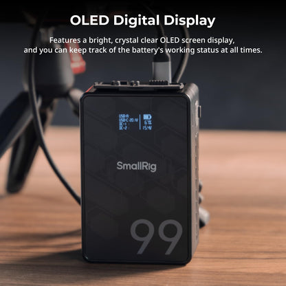 SMALLRIG V Mount Battery 99Wh 6800mAh with USB-C Fast Charge