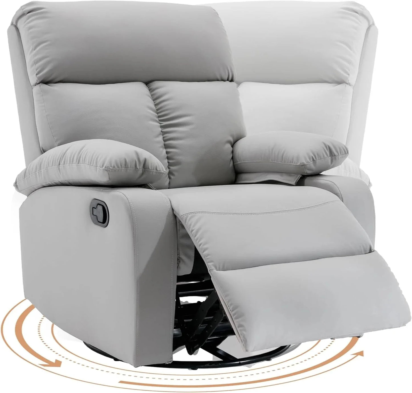 Small Swivel Rocker Recliner Chair for Compact Spaces