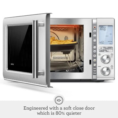 Breville BMO870BST1BUS1 Combi Wave 3 in 1 Microwave, Black Stainless Steel: Home & Kitchen