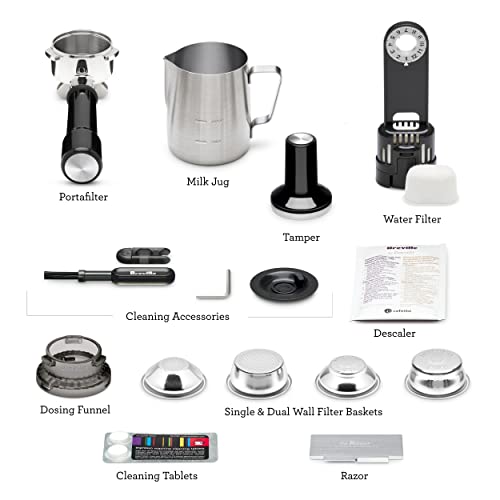 Breville the Barista Pro Espresso Machine with Grinder & Milk Frother, Espresso Maker with Seconds Heat Up, RM BES878BSS, Brushed Stainless Steel (Certified Remanufactured): Home & Kitchen