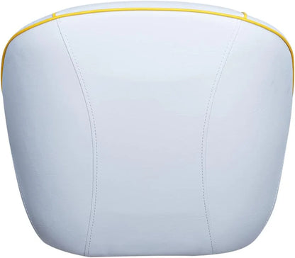Bucket Pontoon Boat Seat (White/Blue)