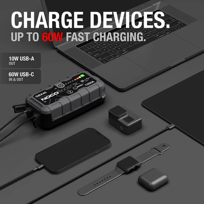 NOCO Boost X GBX45: 1250A Portable Jump Starter & Power Bank